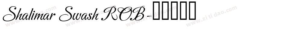 Shalimar Swash ROB字体转换